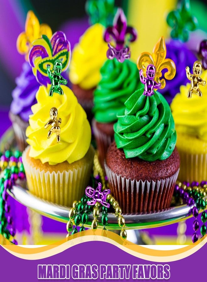 Fellibay 1.2inch Mini Metallic Tiny Babies, Colorful Tiny Baby Dolls King Cake Babies for Baby Shower Ice Cube Game Craft Mardi Gras Decoration Supply (24 Pcs) - Image 5